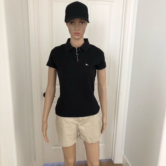 Burberry Tops - Burberry Black Polo Shirt